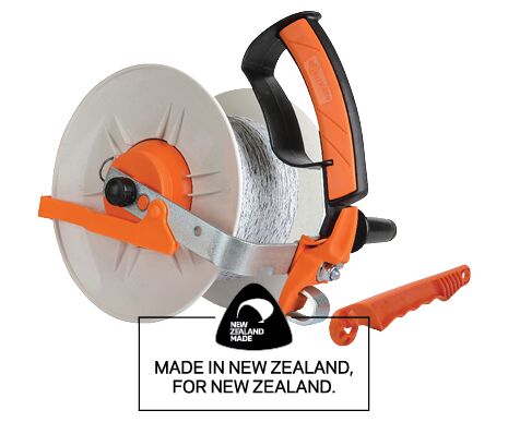 NZ Made Reels Landing Page Geared Reel with NZ Logo-General Purpose NZ Made Reels Landing Page Geared Reel with NZ Logo-General Purpose
