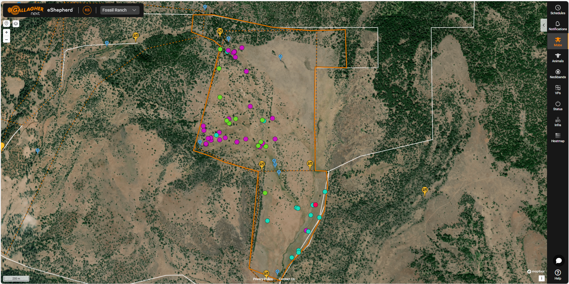 Screenshot taken from the eShepherd app