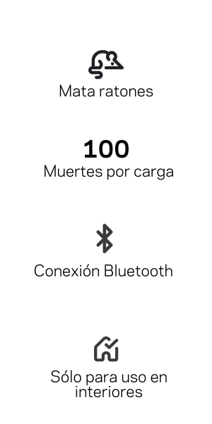 Especificaciones de la trampa para ratones